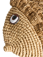 Fish Clutch in Natural Raffia