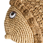 Fish Clutch in Natural Raffia