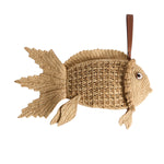 Fish Clutch in Natural Raffia