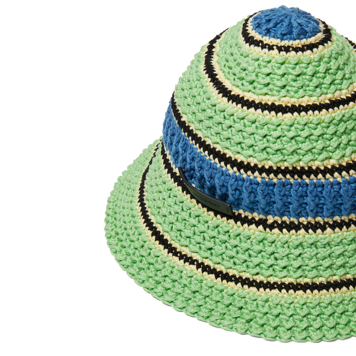 Logo Cotton Crochet Bucket Hat