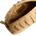 Hermit Crab Raffia Crossbody Bag