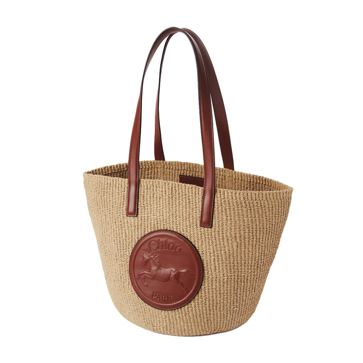 Horse Medal Large Basket Bag