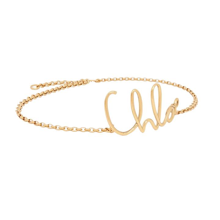 Chloe Iconic Small Metal Belt
