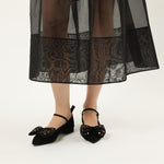 Ilona Multi Stone Bow Flats