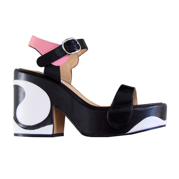 Iris Swirl Platform Heels