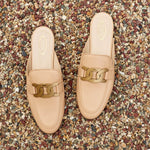 Kate Chain Leather Mules