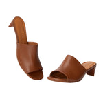 Lux Mid Heel Slides