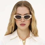 Marcie Acetate Small Cat Eye Sunglasses