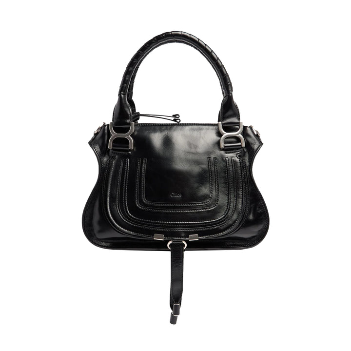 Marcie Small Shiny Double Carry Bag