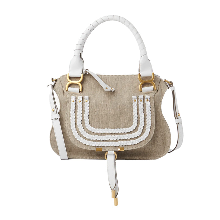 Marcie Small Double Carry Linen Bag
