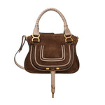 Marcie Small Double Carry Suede Bag