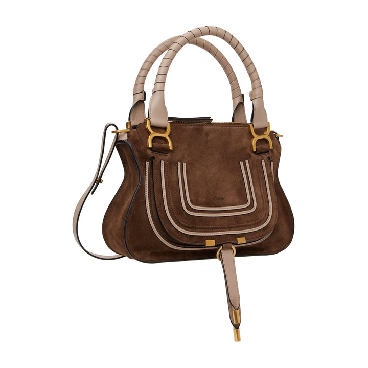 Marcie Small Double Carry Suede Bag