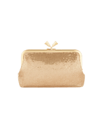 Maud Tassel Clutch Metal Mesh