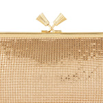 Maud Tassel Clutch Metal Mesh