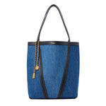 Spin Denim Tote Bag