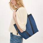 Spin Denim Tote Bag