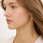 Mini Belt Dangling Earrings