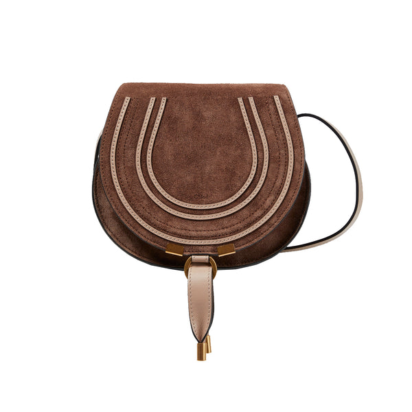 Small Marcie Suede Saddle Bag