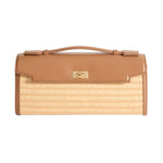 Mortimer Raffia Clutch Bag