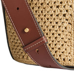 Mortimer Bucket Bag Patchwork Raffia