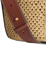 Mortimer Bucket Bag Patchwork Raffia