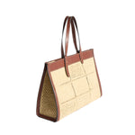 Mortimer Tote Patchwork Raffia