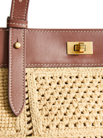 Mortimer Tote Patchwork Raffia