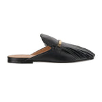 Fringed Leather Mules