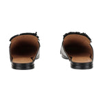 Fringed Leather Mules