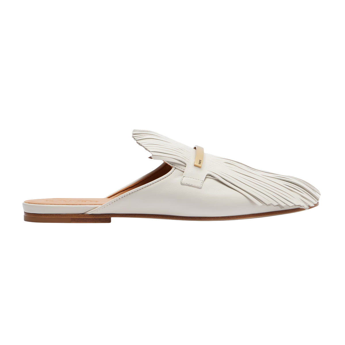Fringed Leather Mules