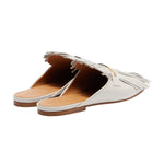 Fringed Leather Mules