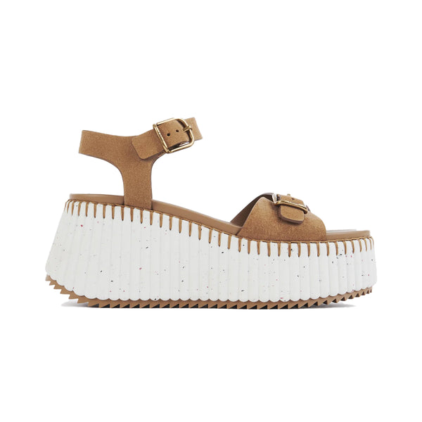 Nama Leather Wedge Sandal