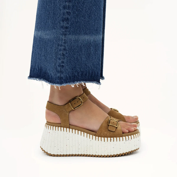 Nama Leather Wedge Sandal