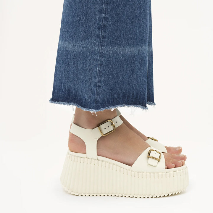 Nama Leather Wedge Sandal