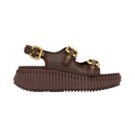 Nama Leather Wedge Sandals