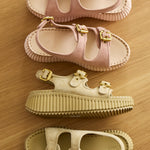 Nama Suede Leather Wedge Sandals