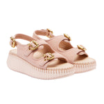 Nama Suede Leather Wedge Sandals