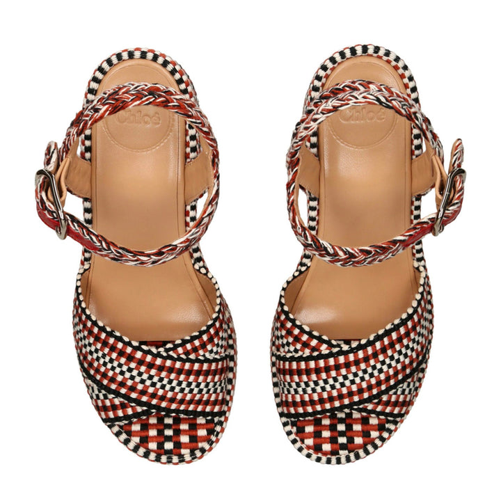 Odina Woven Cotton Platform Sandal