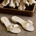 Opal Wicker Detail Flat Slide