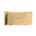 Oversized Raffia Clutch