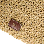 Oversized Raffia Clutch