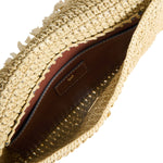 Oversized Raffia Clutch