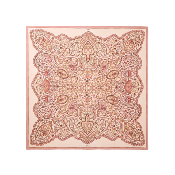 Paisley Print Square Scarf