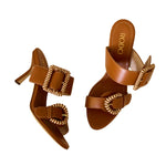 Pam 75 Double Buckle Mid Heel Sandal