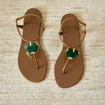 Patrice Crystal Flat Sandal