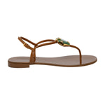 Patrice Crystal Flat Sandal
