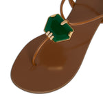 Patrice Crystal Flat Sandal