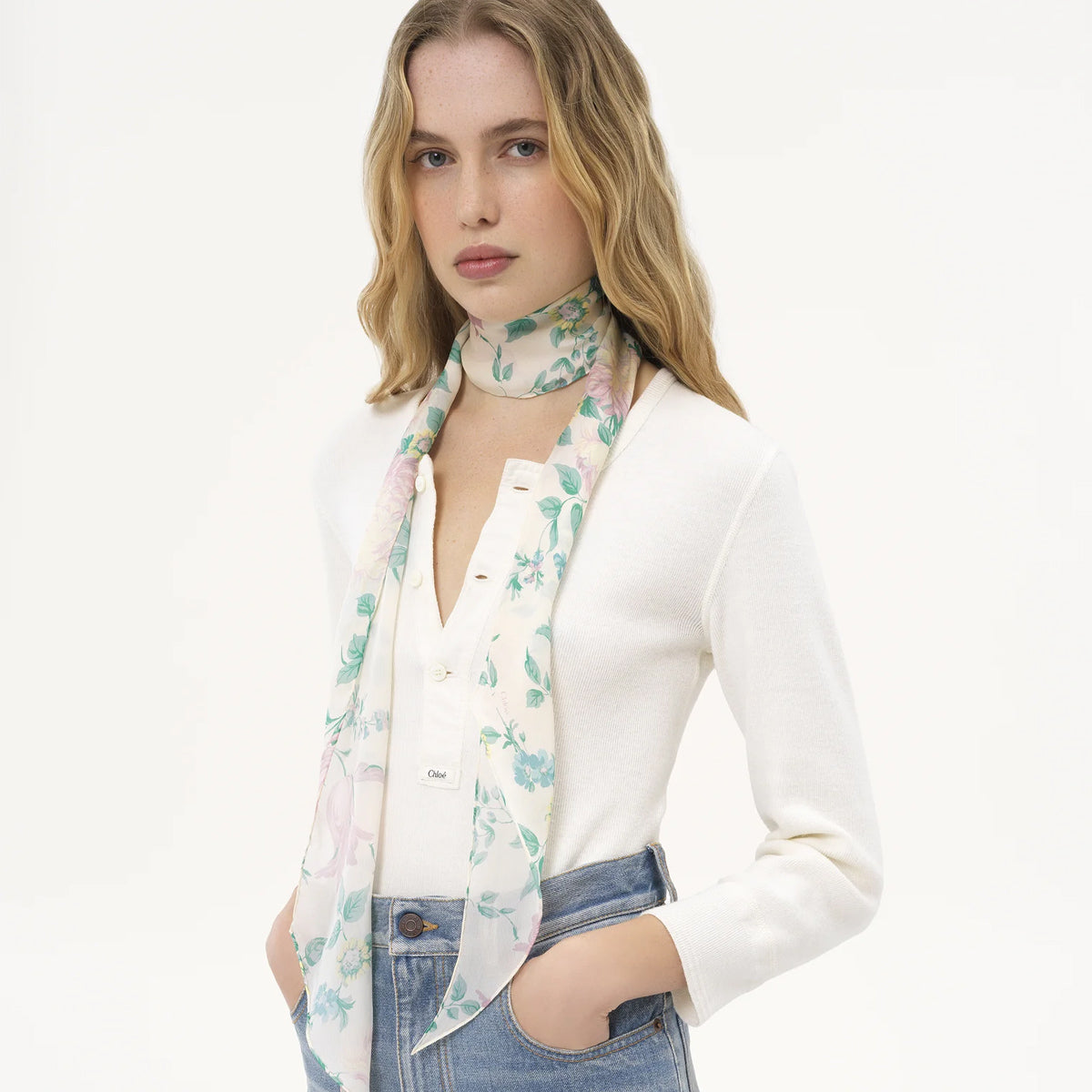 Peonies Bandeau Scarf