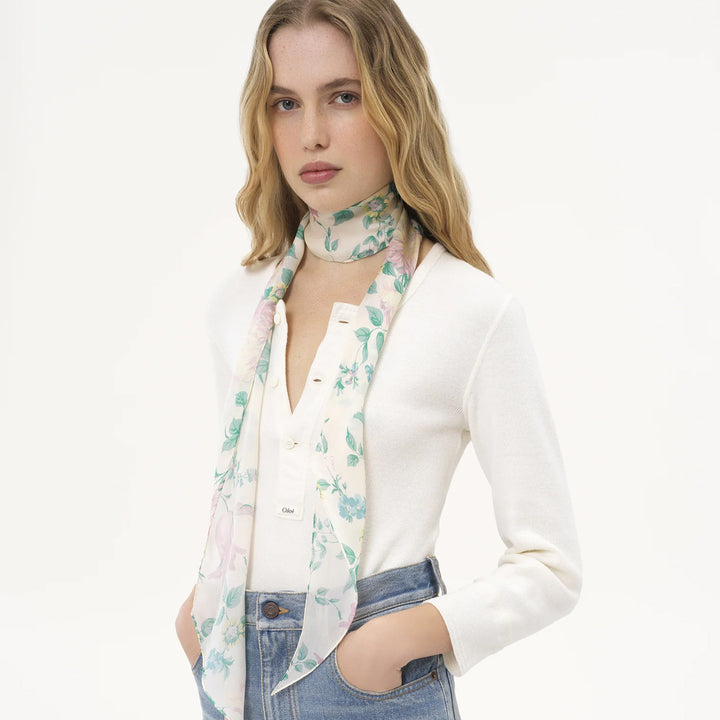 Peonies Bandeau Scarf