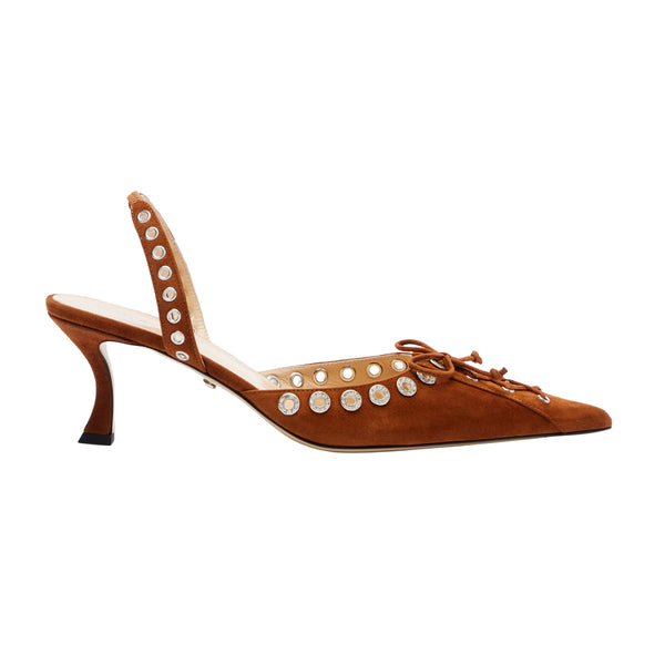 Cystalised Pointed 65 Slingback